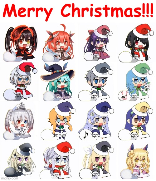 Merry Christmas!!! | image tagged in date a live | made w/ Imgflip meme maker
