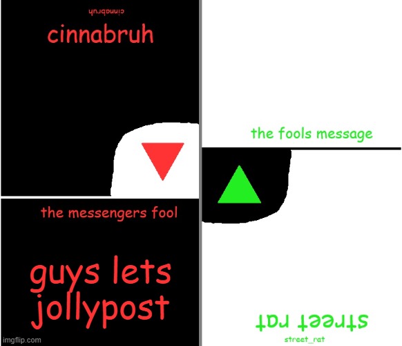 street rat n cinnabruh announcement | guys lets jollypost | image tagged in street rat n cinnabruh announcement | made w/ Imgflip meme maker