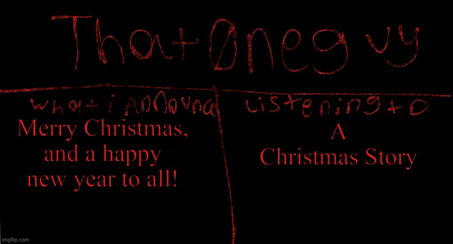 Joined imgflip in December 2022. I love you guys! | A Christmas Story; Merry Christmas, and a happy new year to all! | image tagged in my new logo | made w/ Imgflip meme maker