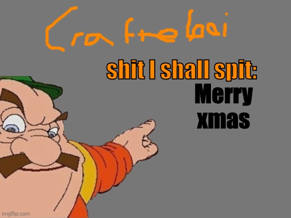crafteeboi announcement temp v2 | Merry xmas | image tagged in crafteeboi announcement temp v2 | made w/ Imgflip meme maker