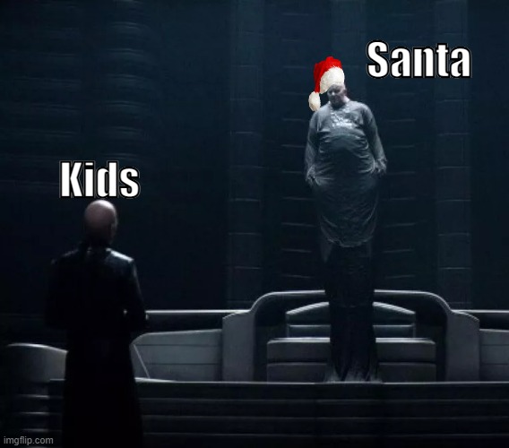 Merry Harkonnenmas to everyone! | Santa; Kids | image tagged in my arrakis | made w/ Imgflip meme maker
