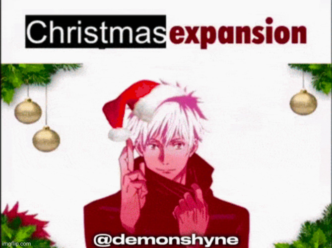 ngl I feel bad for the ones on imgflip rn | image tagged in christmas,jjk,domain expansion | made w/ Imgflip meme maker
