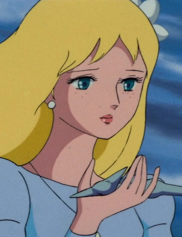 Marina looking Blank Meme Template