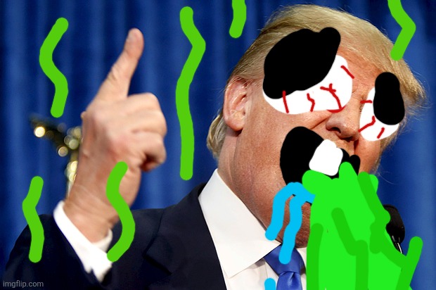 Donald trump the shit-eater Blank Meme Template