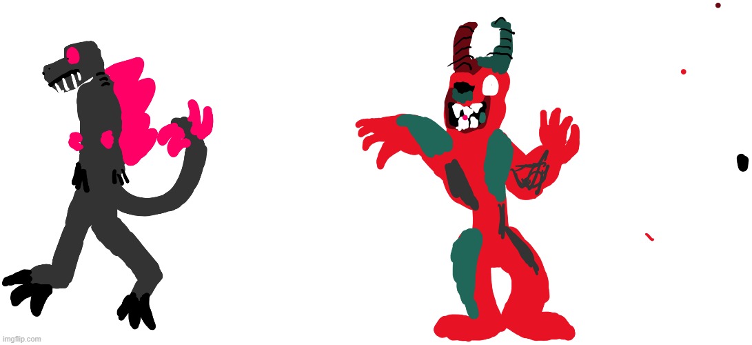 the virgin evolved godzilla the chad hellish buff banban | image tagged in virgin vs chad | made w/ Imgflip meme maker