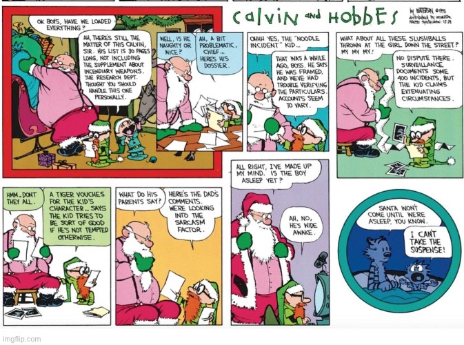 image tagged in calvin and hobbes,comics,christmas | made w/ Imgflip meme maker