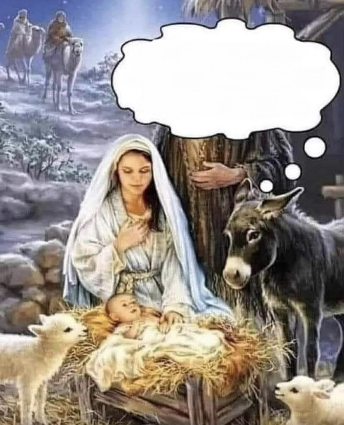 Jesus Mary and Joseph! What the F?! Blank Meme Template