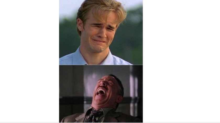 Man Crying And Laughing Meme Blank Meme Template