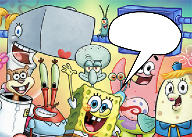 Spongebob Says Blank Meme Template
