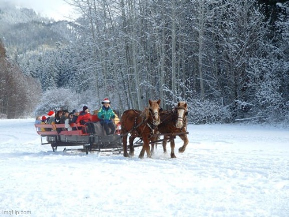 Sleigh ride | image tagged in sleigh ride | made w/ Imgflip meme maker
