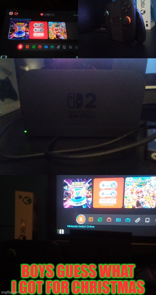 Guess what I got | BOYS GUESS WHAT I GOT FOR CHRISTMAS | image tagged in gaming,consoles,christmas gifts | made w/ Imgflip meme maker