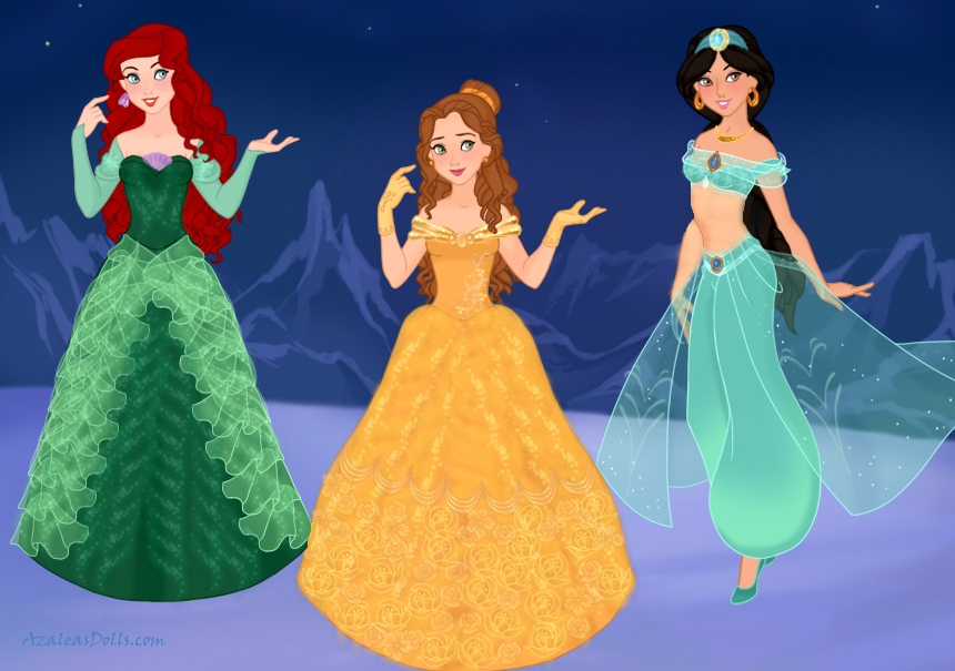 Ariel Belle and Jasmine Blank Meme Template