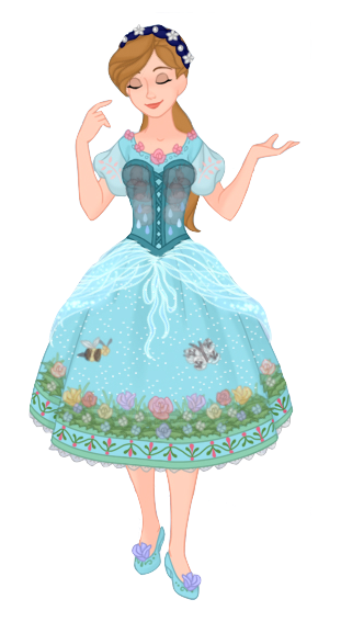 Spring April Dress Fashion Doll Blank Meme Template