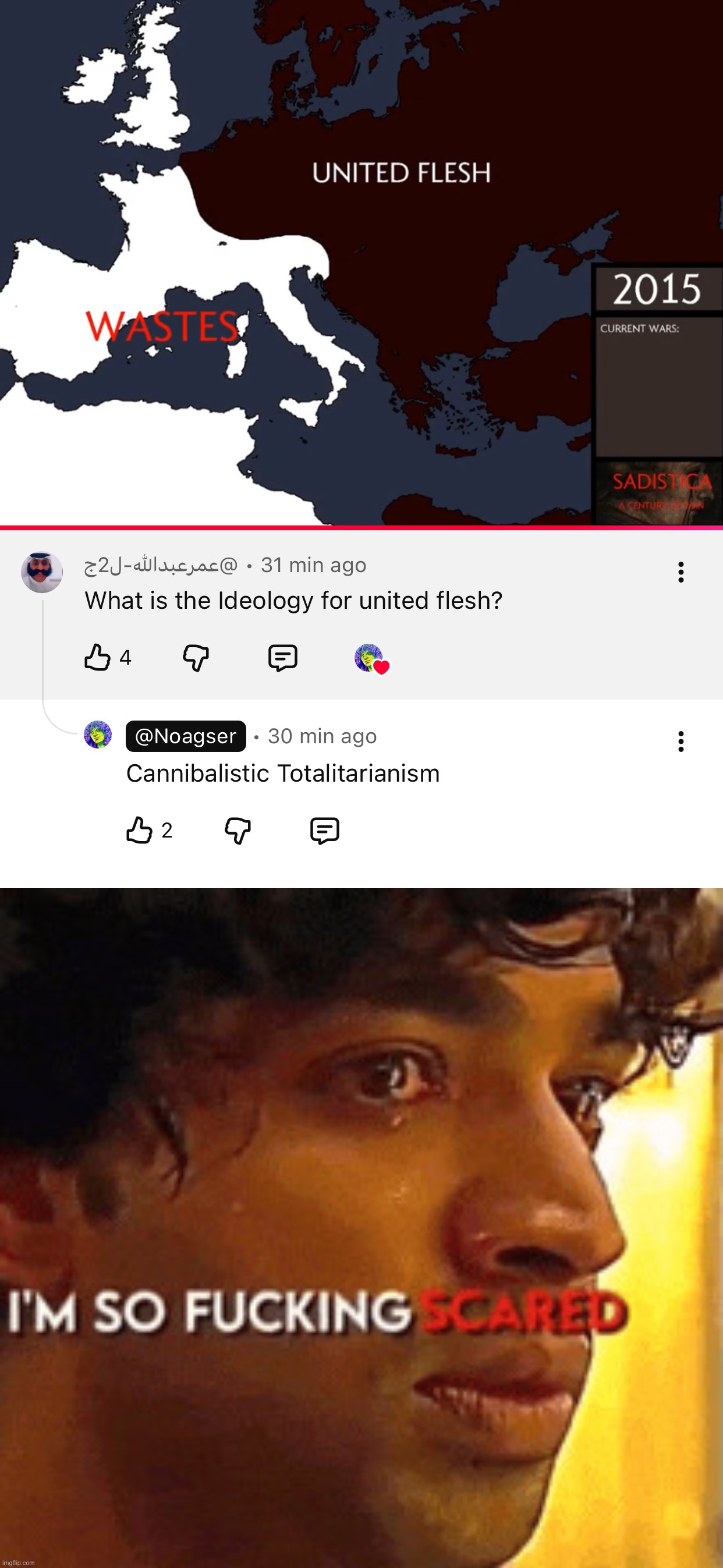 HELL NO. | image tagged in i m so fucking scared | made w/ Imgflip meme maker