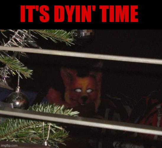 Dyin' Time | IT'S DYIN' TIME | image tagged in cursed images,time to die,so you have chosen death,what a terrible day to have eyes,excuse me wtf,angry dog | made w/ Imgflip meme maker
