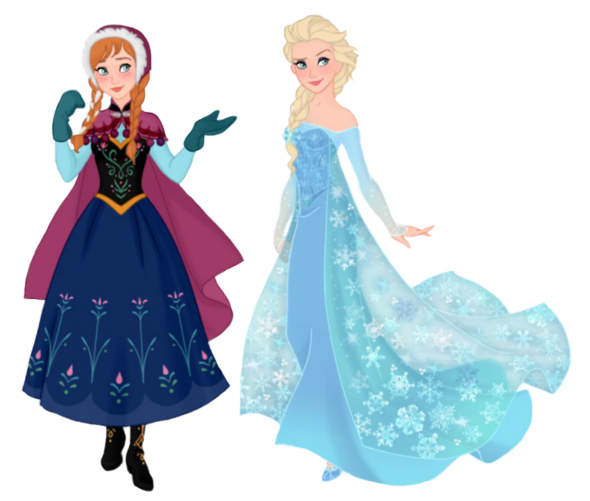 Elsa and Anna (True Sisters) Blank Meme Template