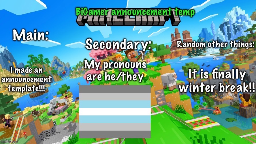 I'm posting this for another user, so don't expect me to reply to comments about the image alr? :D | image tagged in announcement,template | made w/ Imgflip meme maker