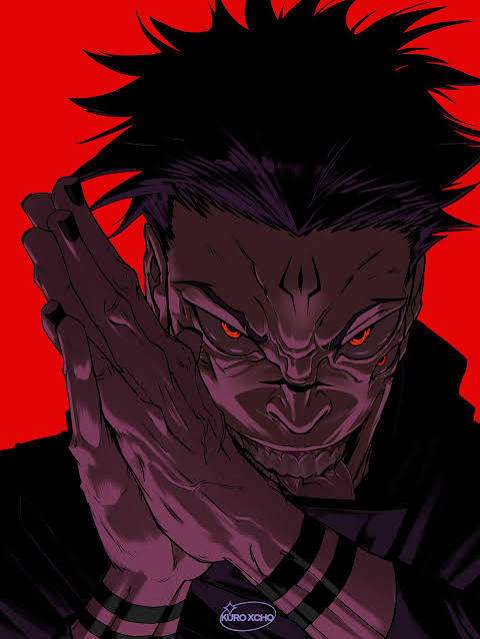 Sukuna rubbing hands Blank Meme Template