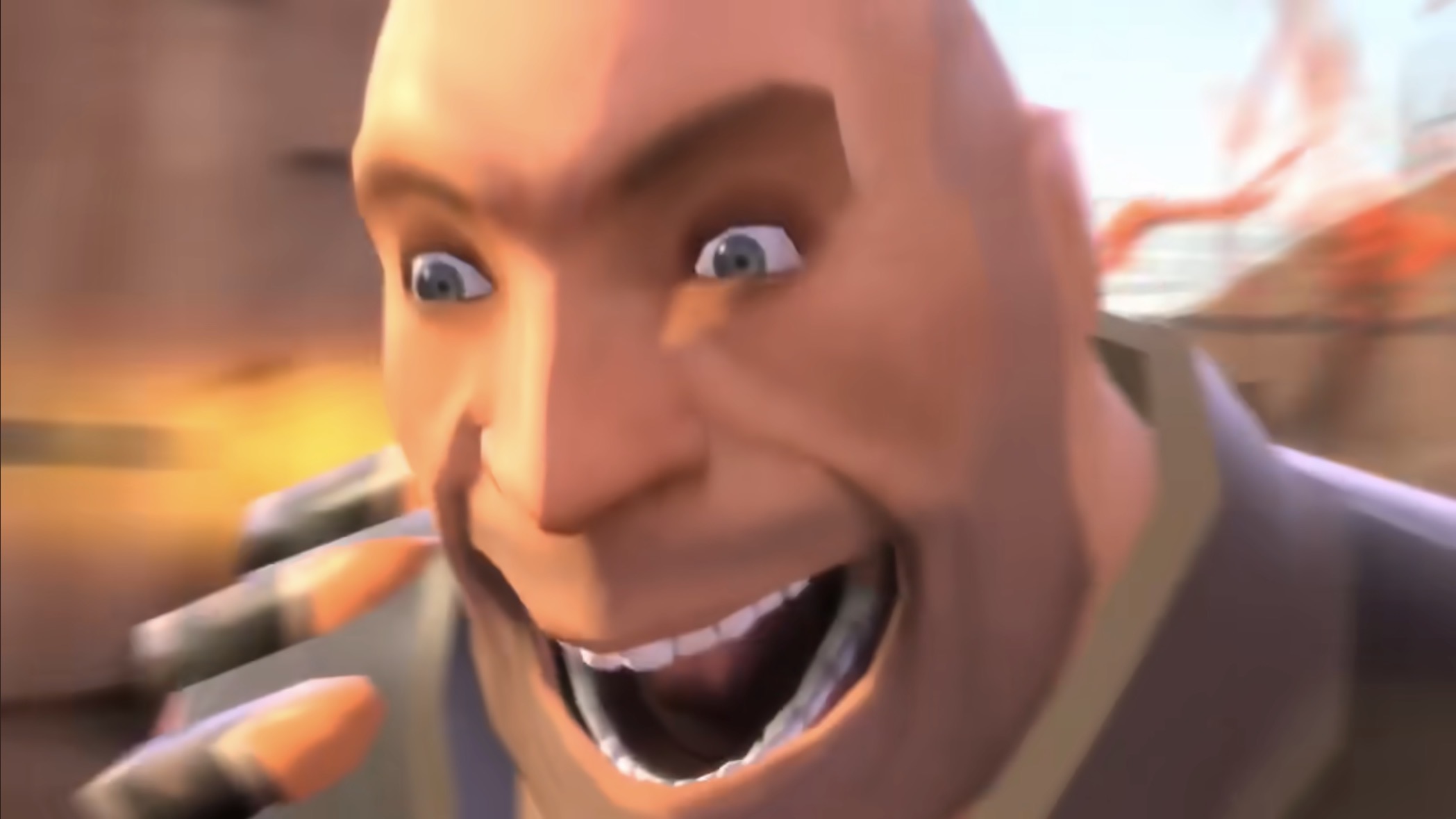 Heavy Weapons Guy Blank Meme Template