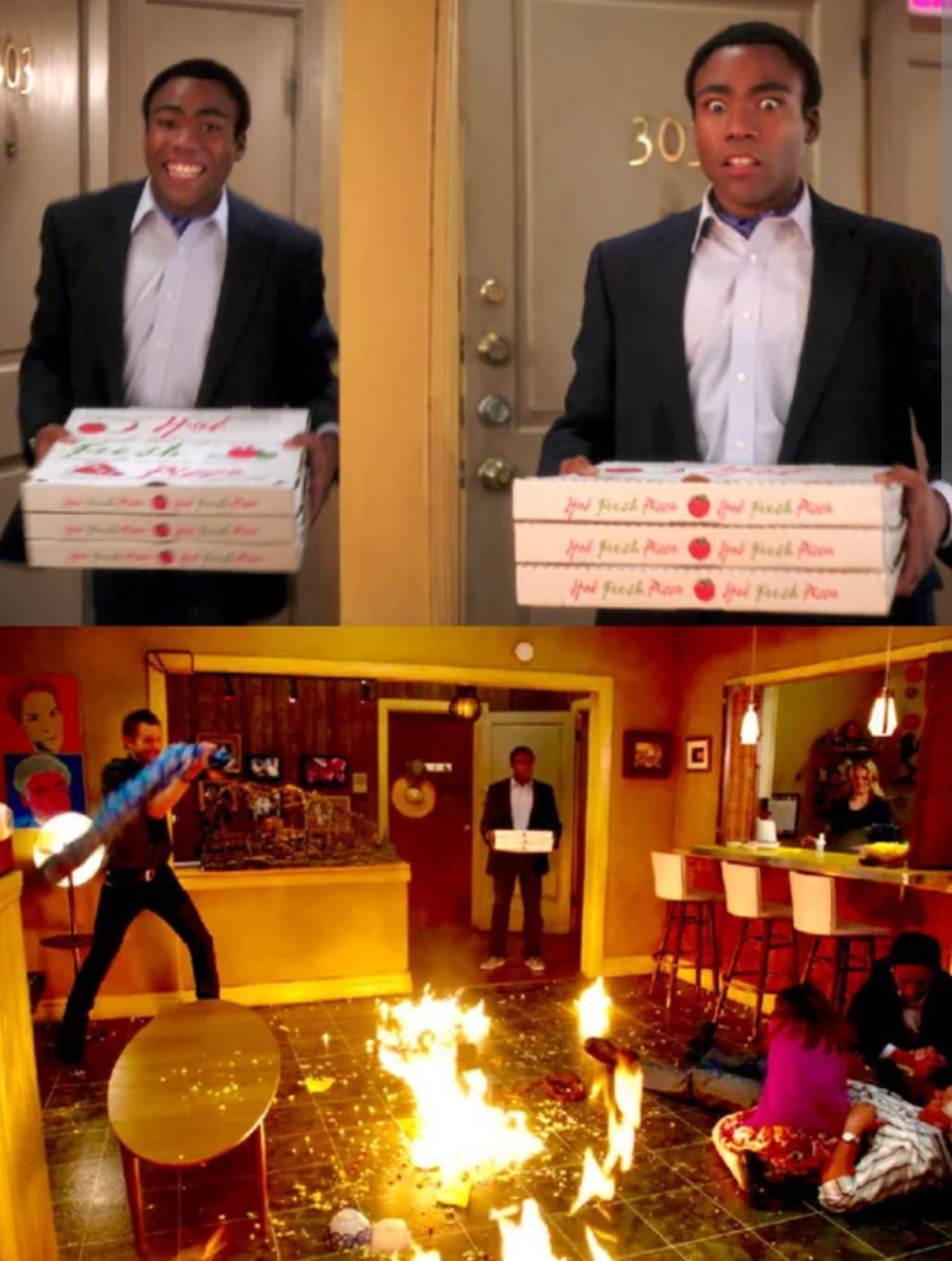 Community Fire Blank Meme Template