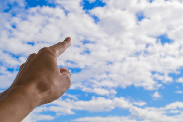 finger pointing to the sky Blank Meme Template