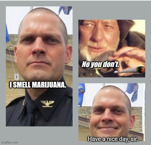 Star Buzz | No you don't. I SMELL MARIJUANA. Have a nice day, sir. | image tagged in funny | made w/ Imgflip meme maker