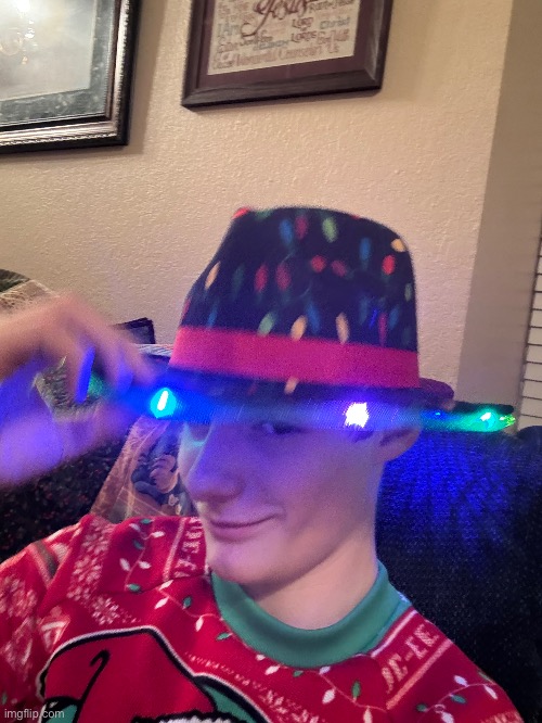 My Christmas fedora | made w/ Imgflip meme maker