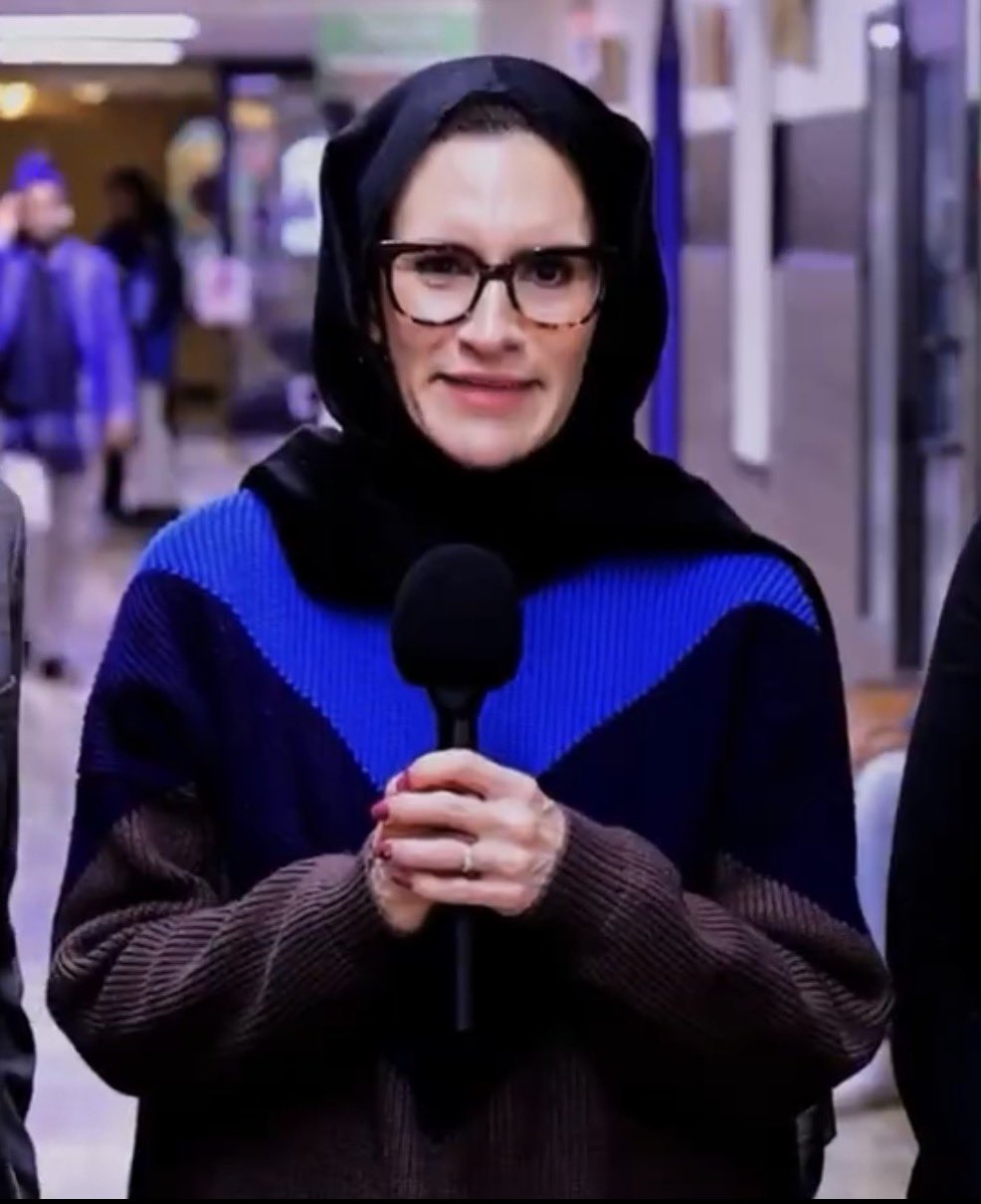 This silly lady Blank Meme Template