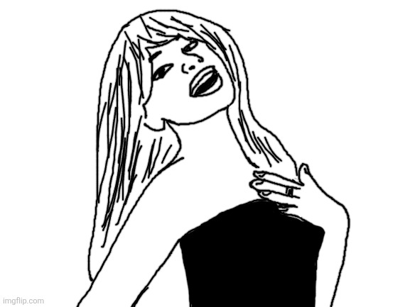 I drew something fr this time (it's supposed to be sabrina carpenter) is it good? | image tagged in blank white template | made w/ Imgflip meme maker