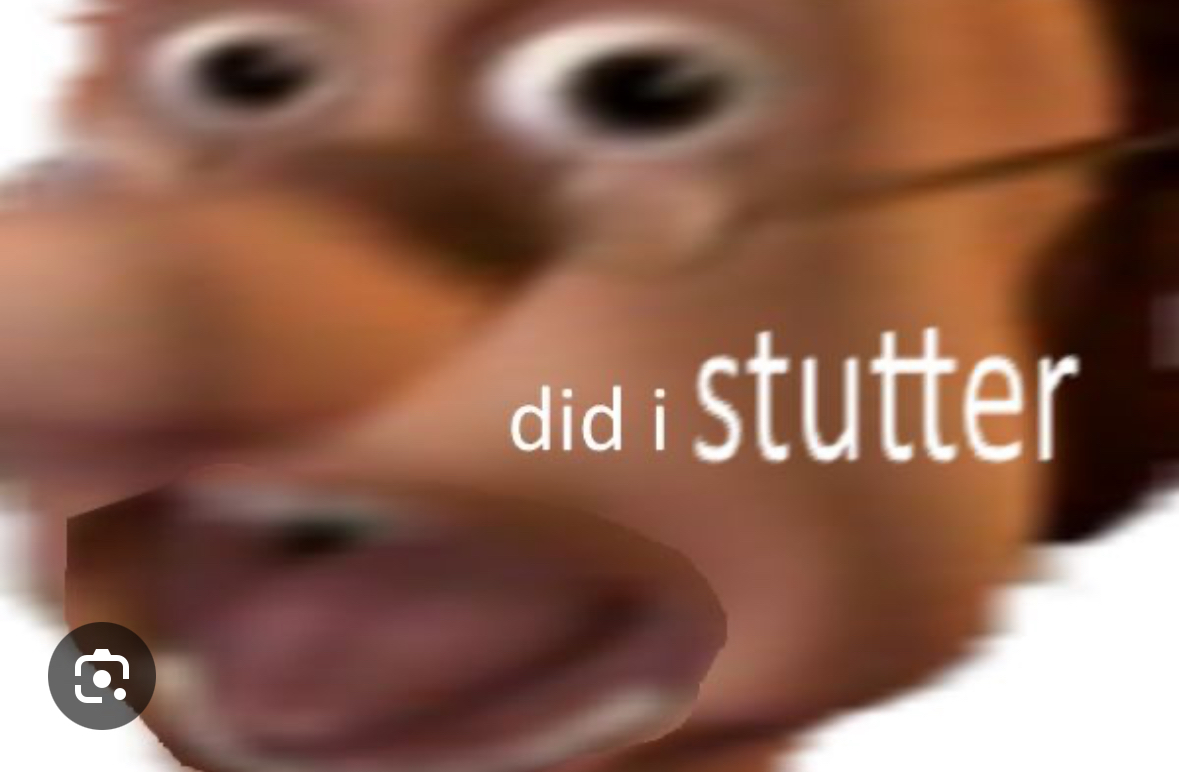 Jimble did I stutter Blank Meme Template