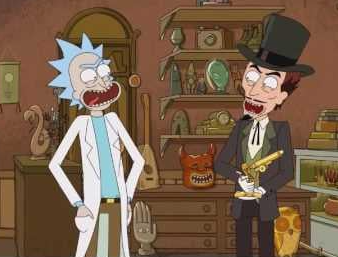 Rick laughing Blank Meme Template