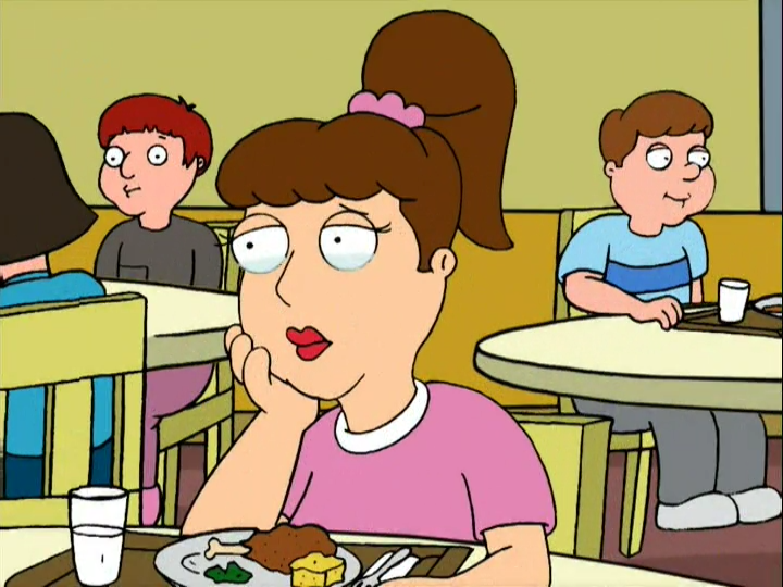 Sad lunch girl (Family guy) Blank Meme Template