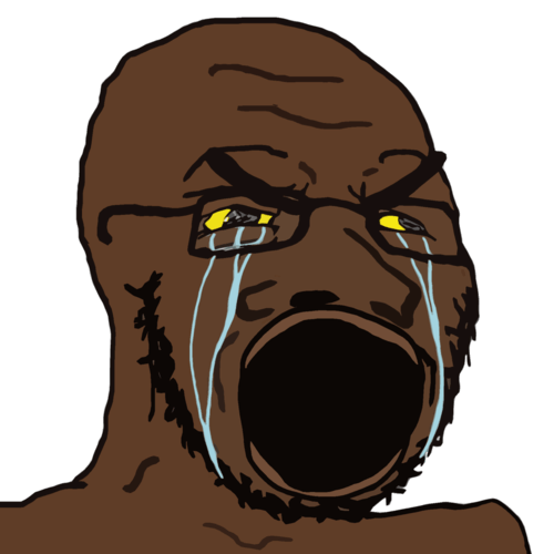 Black Soyjack Blank Meme Template