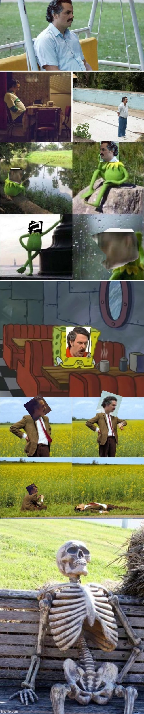 Waiting Before Dying Blank Meme Template