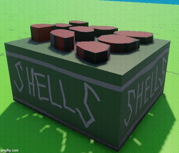 Reworked the shells crate model. | image tagged in fred fuches around | made w/ Imgflip meme maker