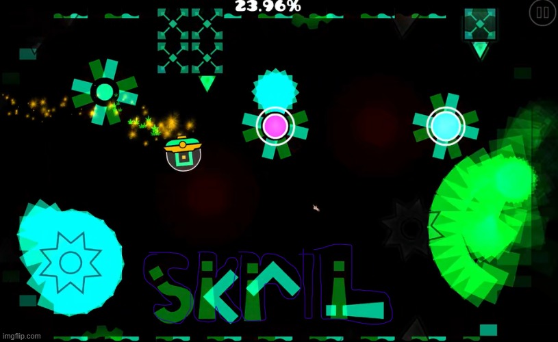 MY PART IN level created with the person who made SLAUGHTERHOUSE His name is river and i collabed MY BEST WORK | made w/ Imgflip meme maker