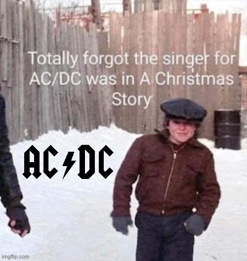 A very young Brian Johnson! | image tagged in hard rock,acdc,brian johnson,a christmas story | made w/ Imgflip meme maker