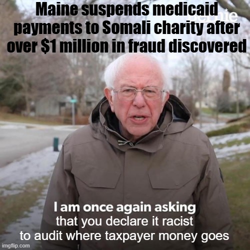 They seem to have a PhD in fraud | Maine suspends medicaid payments to Somali charity after over $1 million in fraud discovered; that you declare it racist to audit where taxpayer money goes | image tagged in fraud,taxes,immigrants,medicare | made w/ Imgflip meme maker