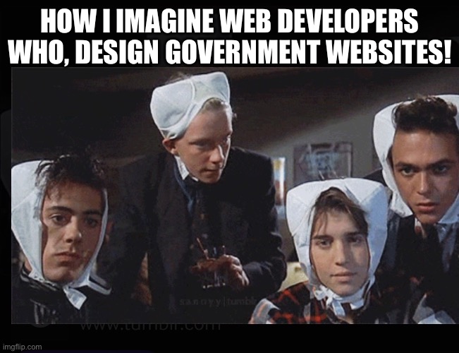 Funny | HOW I IMAGINE WEB DEVELOPERS WHO, DESIGN GOVERNMENT WEBSITES! | image tagged in weird science | made w/ Imgflip meme maker
