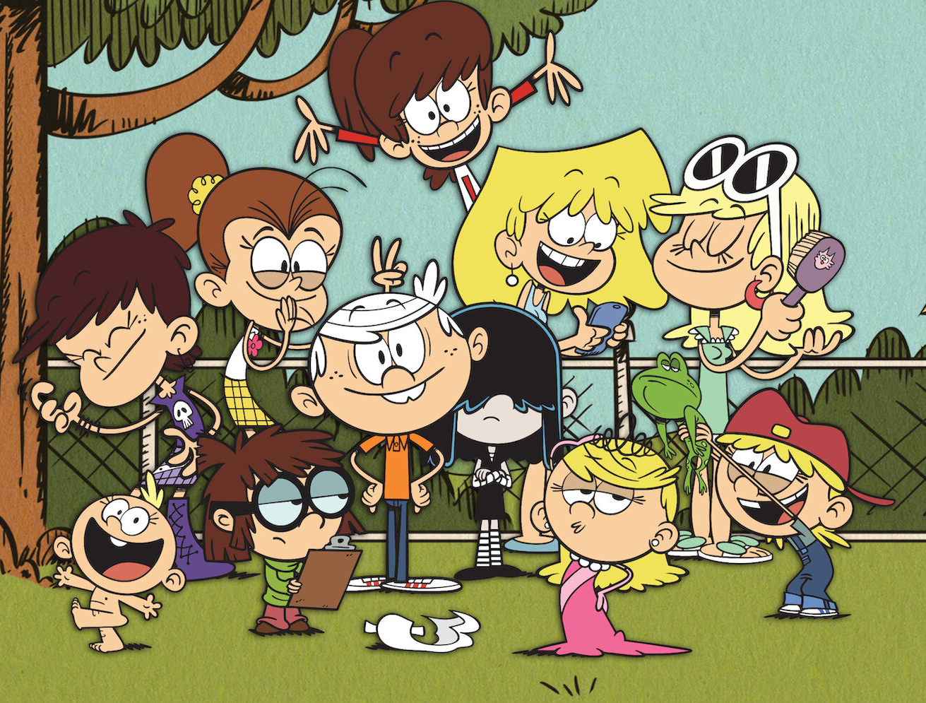 The Loud Siblings 1 Boy and 10 Girls Blank Meme Template