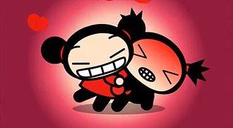Pucca and Garu Blank Meme Template