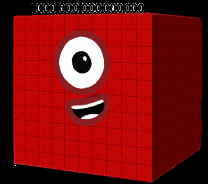 Numberblock 1000000000000000 Blank Meme Template