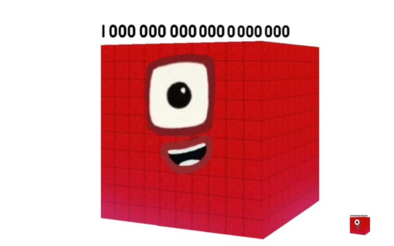 Numberblock 10000000000000000000 Blank Meme Template