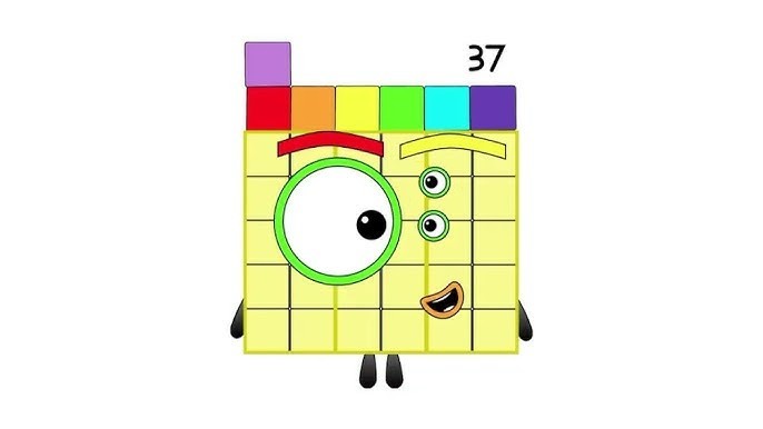 Numberblock Cursed 37 Blank Meme Template