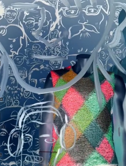 Faces in the Krowd | image tagged in fashion,window design,bergdorf goodman,faces,brian einersen | made w/ Imgflip meme maker