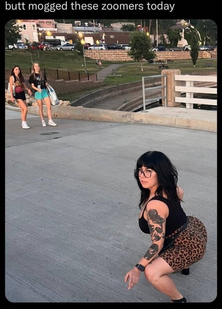 Butt Mogged These Zoomers Blank Meme Template