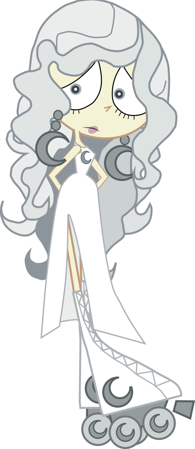 (Vector) The Moon (Pose 1) Blank Meme Template