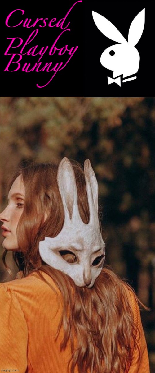 Cursed Playboy Bunny? | Cursed; Playboy Bunny | image tagged in cursed images,playboy,bunny,excuse me wtf,girl,cursed | made w/ Imgflip meme maker