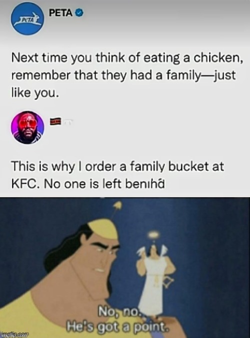 image tagged in no no hes got a point | made w/ Imgflip meme maker