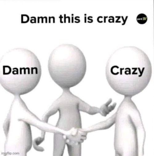 image tagged in damn this is crazy | made w/ Imgflip meme maker